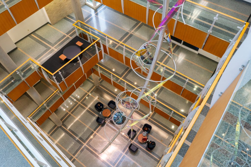 Hallway in Bond Life Sciences building