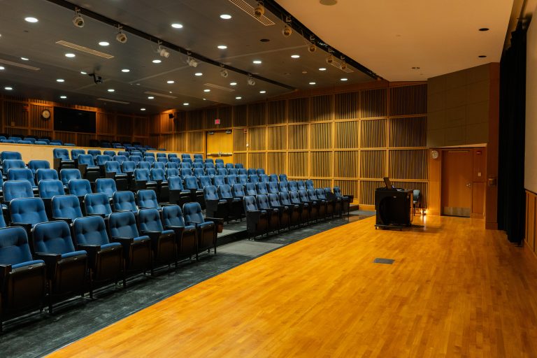 Monsanto Auditorium stage and seating