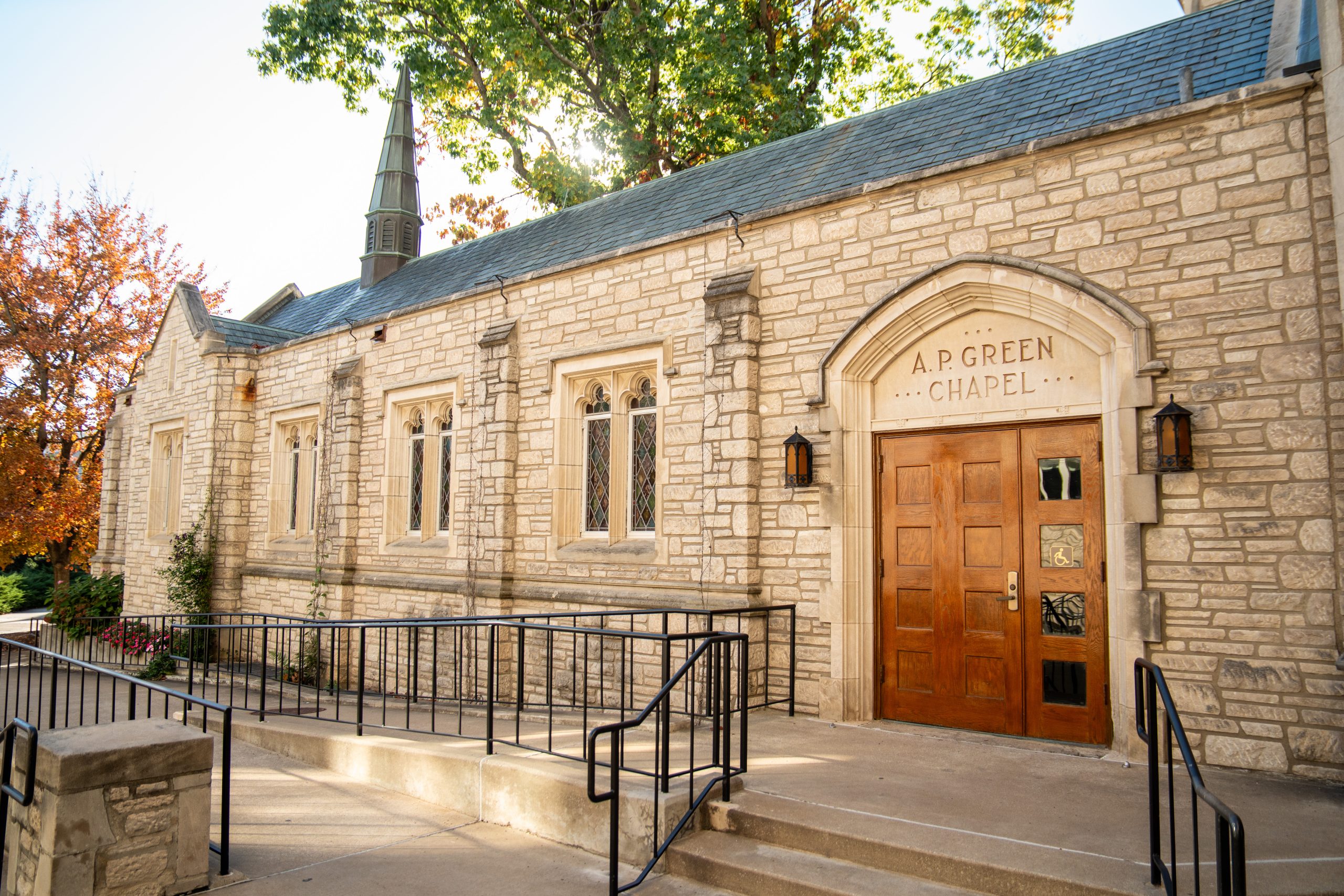 AP Green Chapel outside and front door