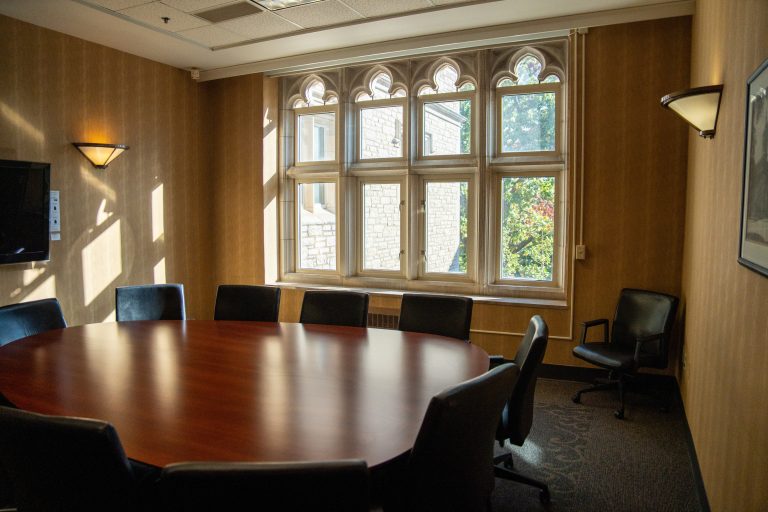 John Hiram Lathrop Room with desk and tables