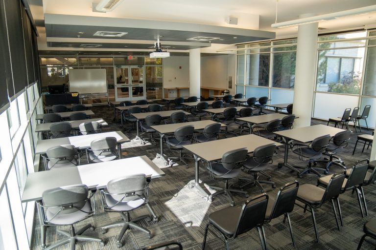 Conference Room 171 with tables and chairs