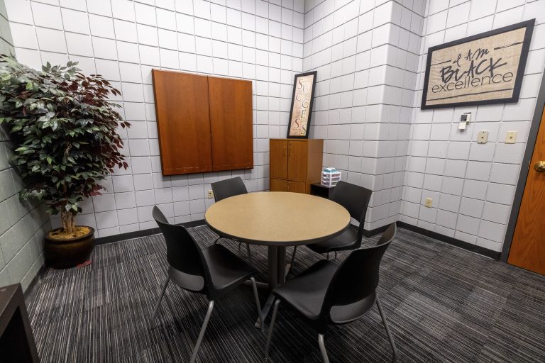 Study room in the Gaines/Oldham Black Culture Center