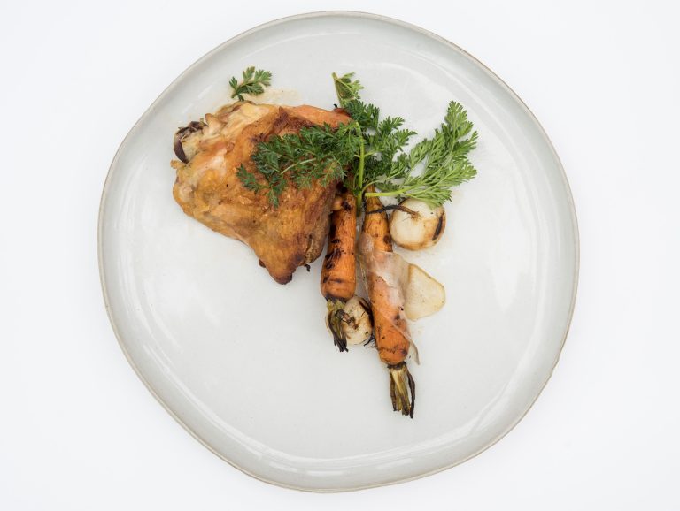 Plate of food made by Peachtree Catering