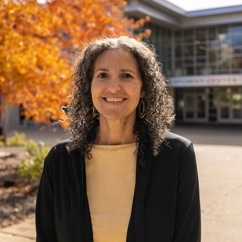 Rachel Allen outside of the MU Student Center