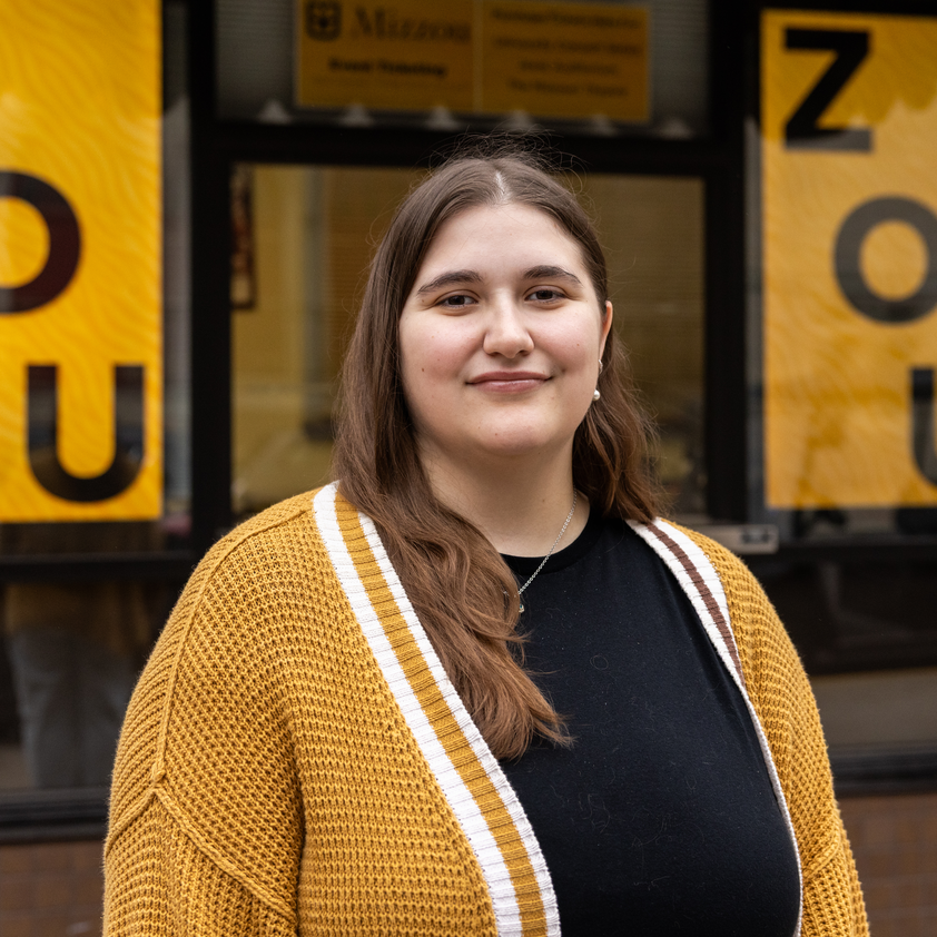 Sydnye Heffley at the Missouri Theatre Box Office